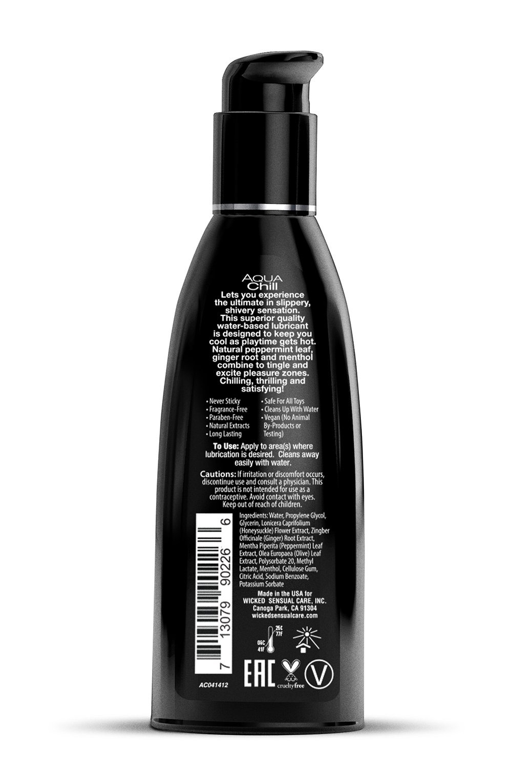 Лубрикант охлаждающий WICKED AQUA CHILL на водной основе, 60 мл