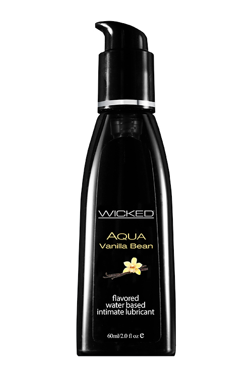 Їстівний лубрикант зі смаком ванілі Wicked Aqua Vanilla Bean на водній основі, 60 мл