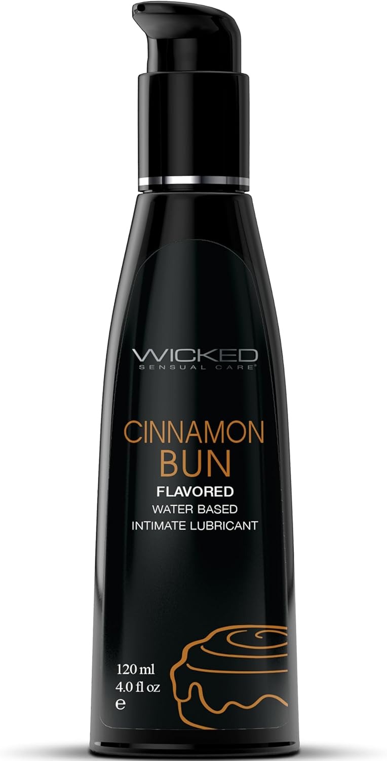 Їстівний лубрикант Wicked Aqua Cinnamon Bun зі смаком булочки з корицею, 120 мл