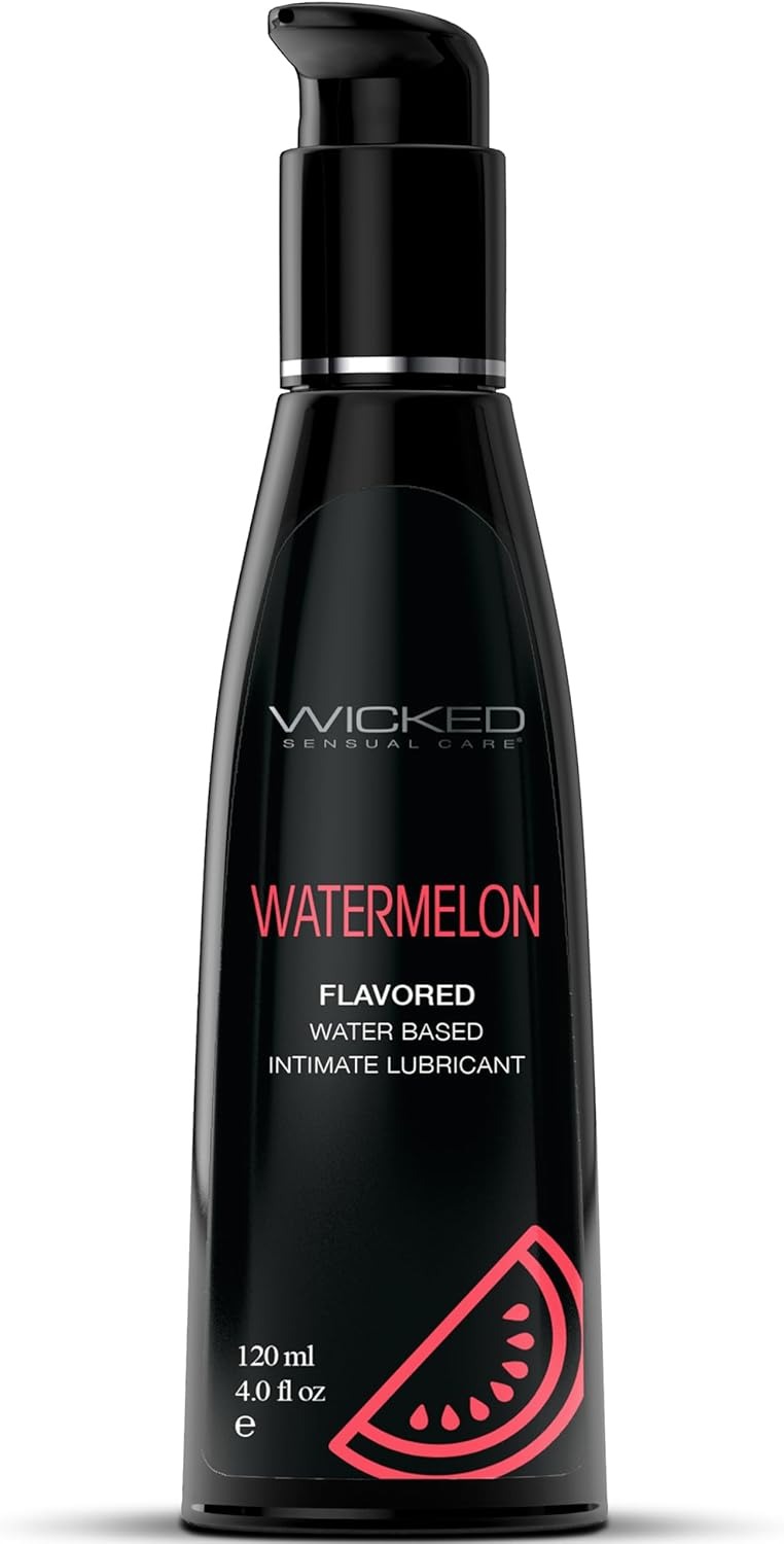 Съедобный лубрикант со вкусом арбуза Wicked Aqua Watermelon Flavored, 120 мл