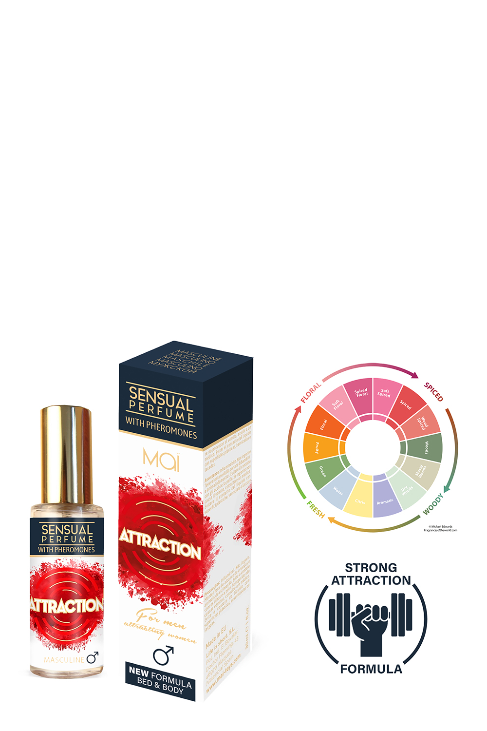 Духи з феромонами чоловічі MAI PHERO PERFUME MASCULINE 30ML