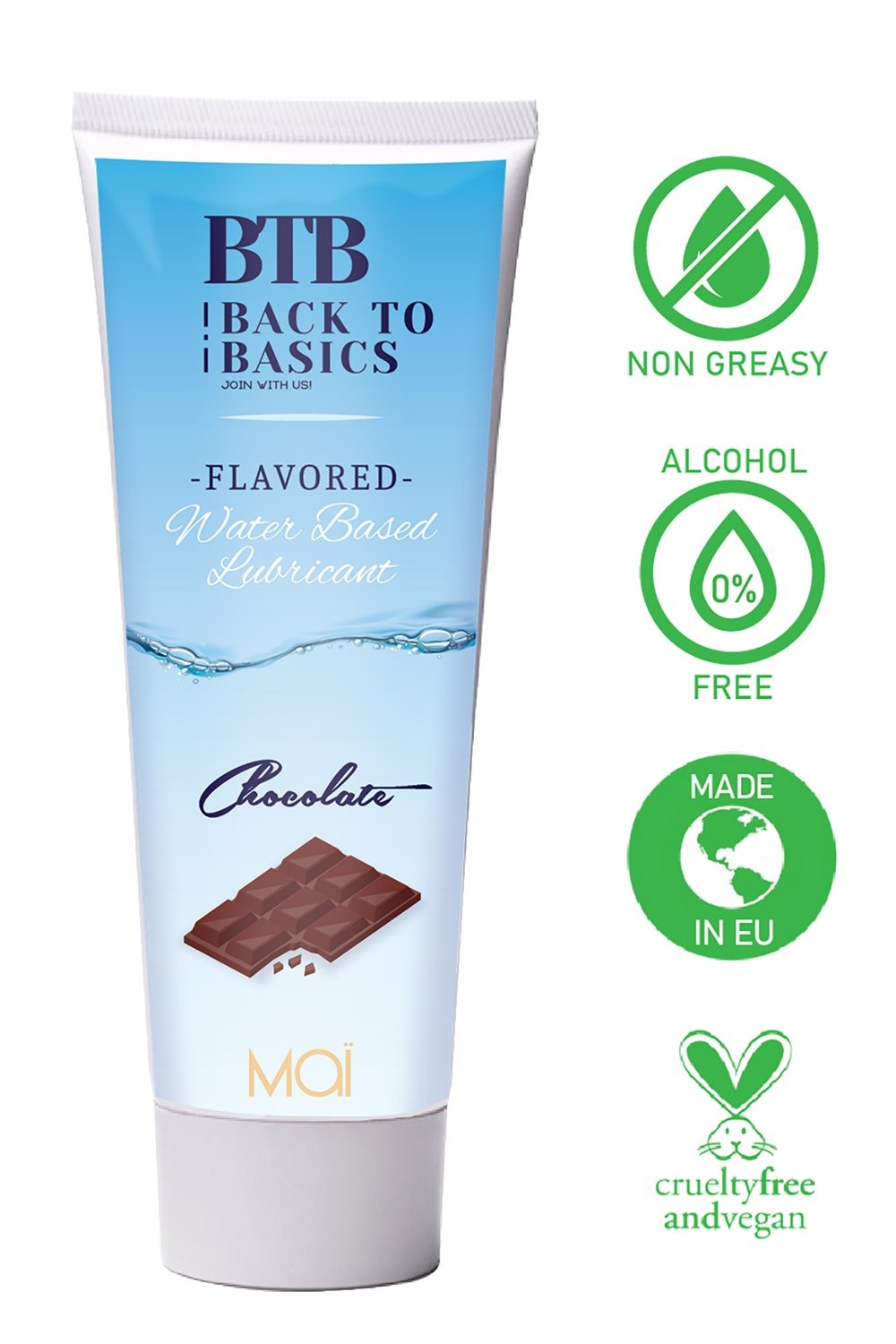 Лубрикант з ароматом шоколаду BTB Waterbasis Chocolate 75 мл