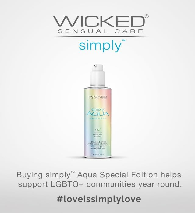 Лубрикант гіпоалергенний Wicked Simply Aqua Special Edition з екстрактом оливи, 120 мл