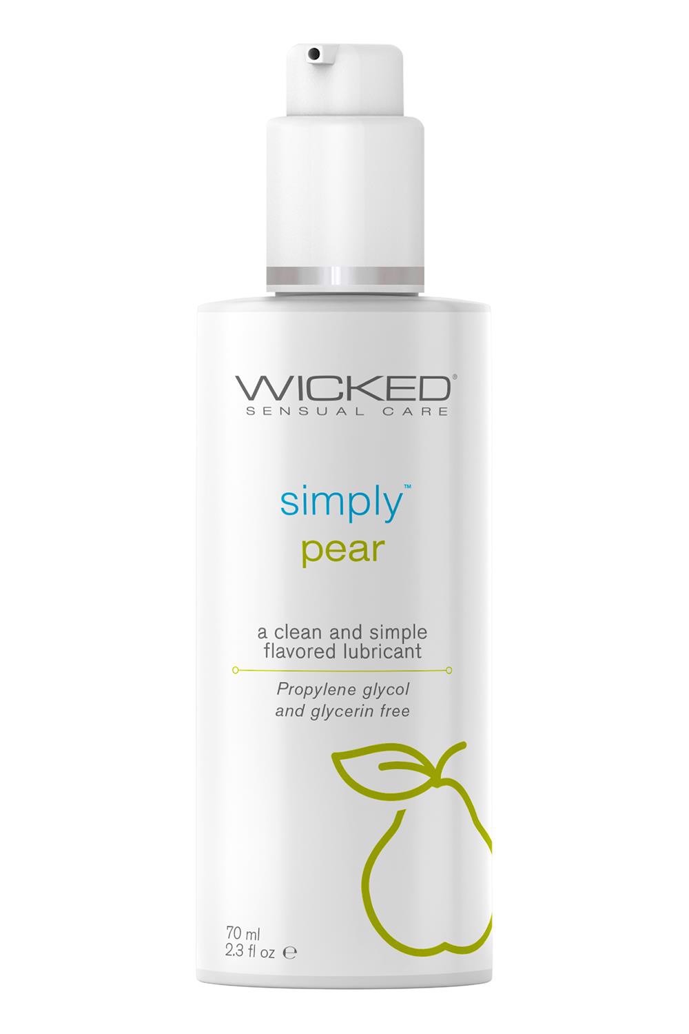 Лубрикант Wicked Sensual Care на водній основі з ароматом та смаком Груші, 70 мл