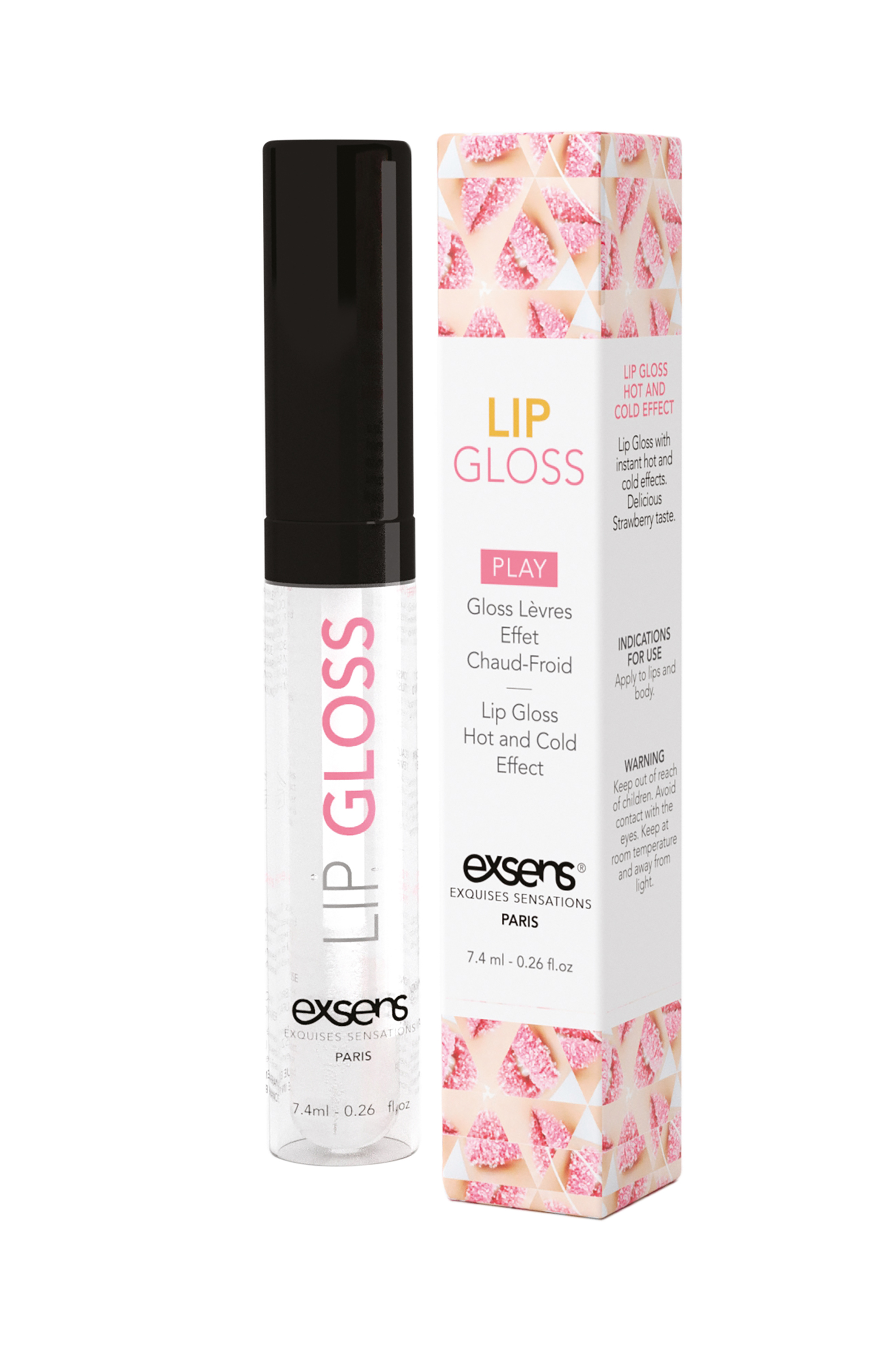 Блиск для оральних ласок EXSENS LIP GLOSS STRAWBERRY 7,4ML