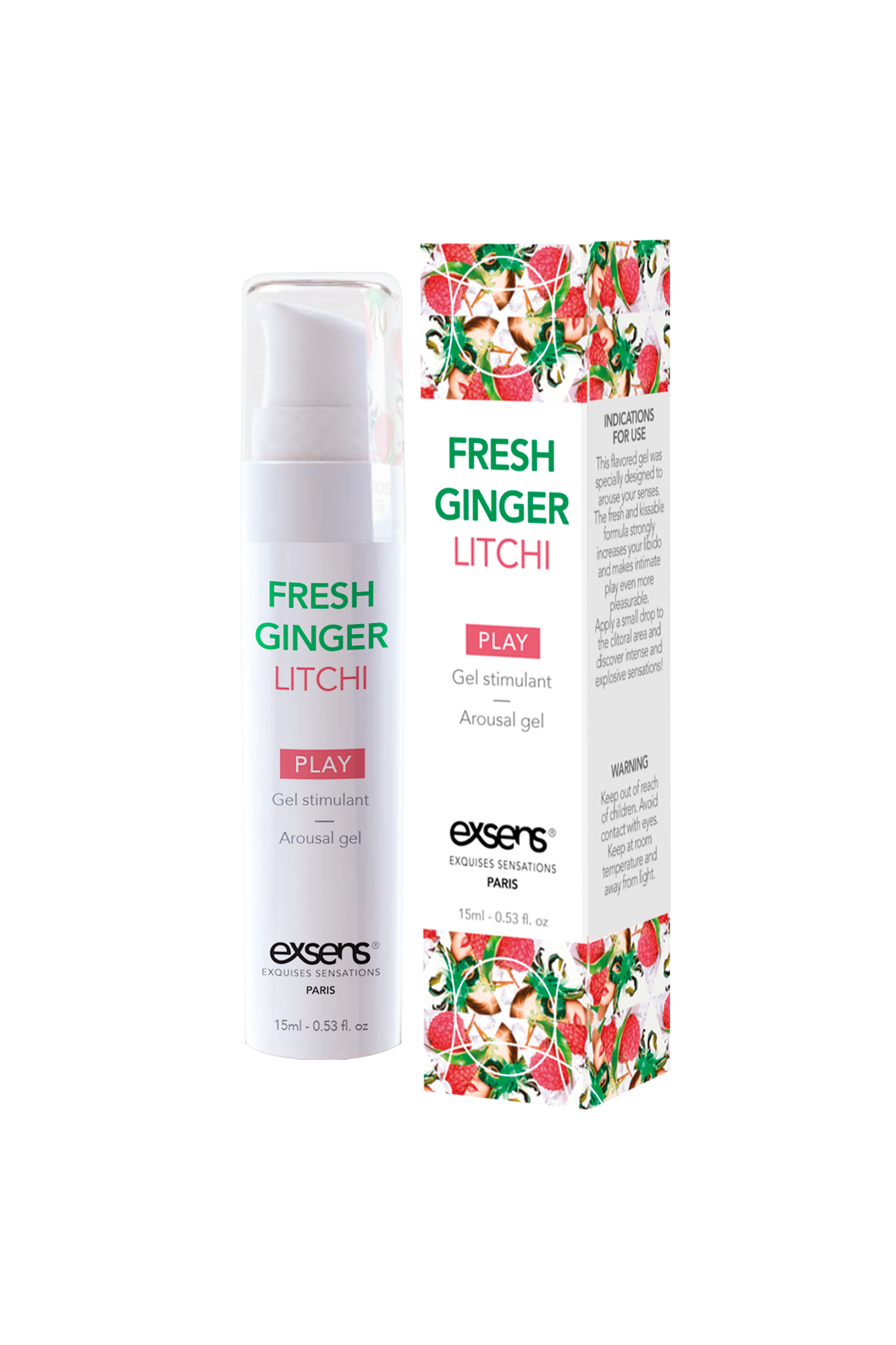 Збудливий гель для жінок EXSENS AROUSAL GEL FRESH GINGER LITHCI 15ML