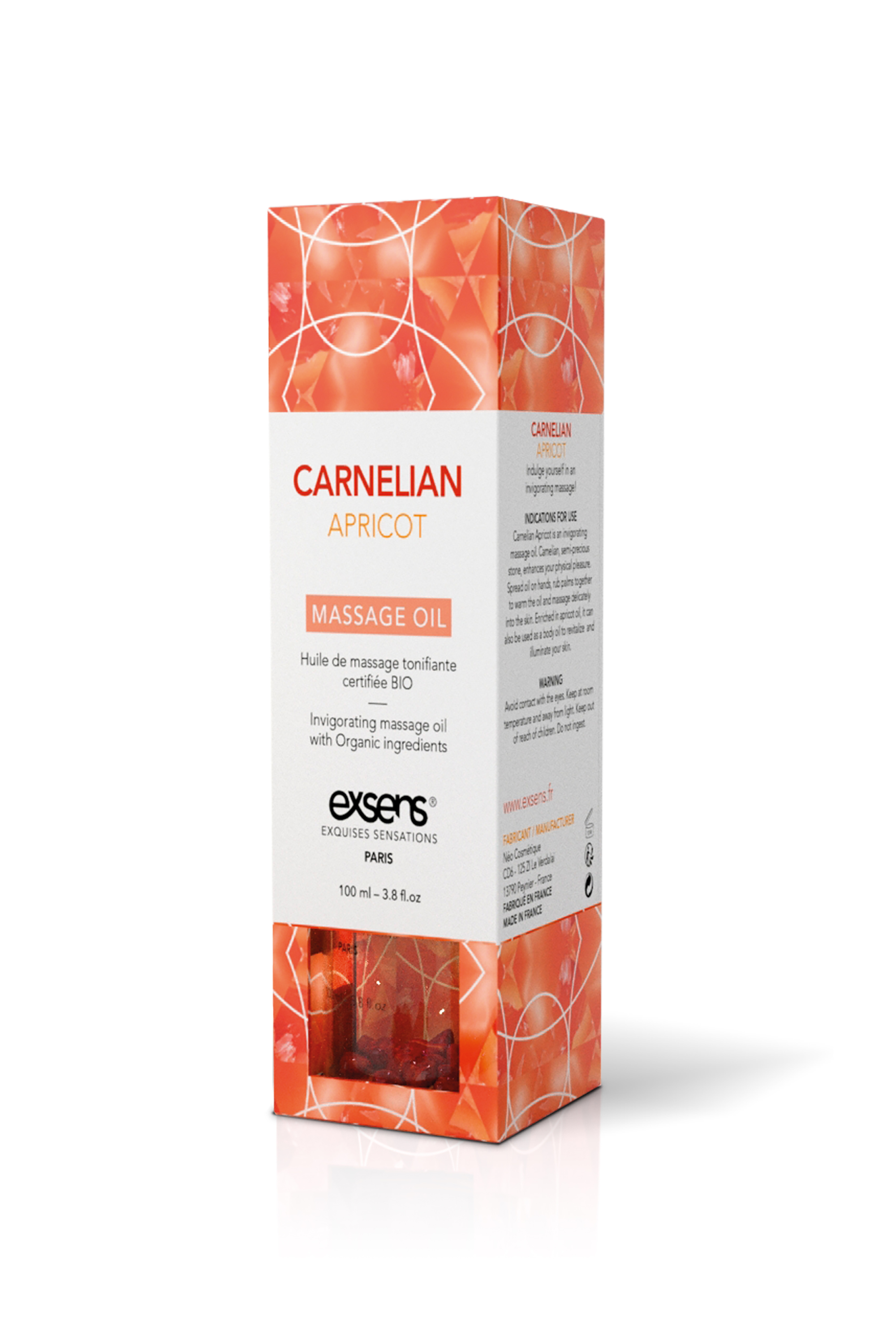 Массажное масло EXSENS ORGANIC MASSAGE OIL CARNELIAN APRICOT 100ML