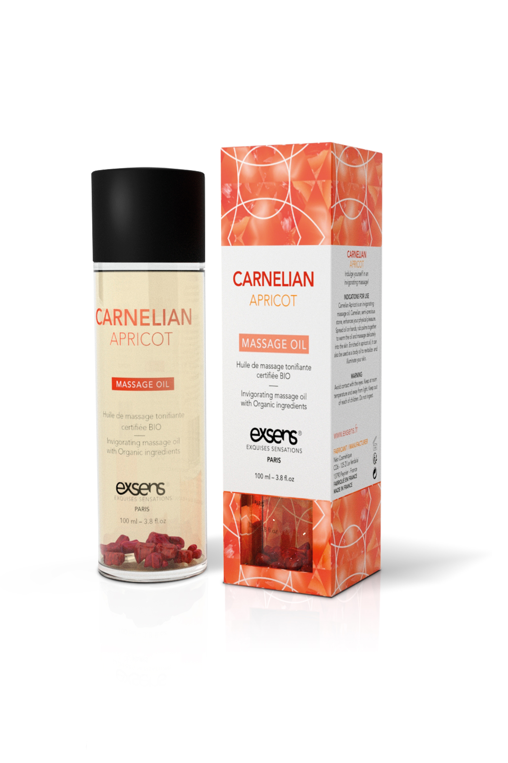Массажное масло EXSENS ORGANIC MASSAGE OIL CARNELIAN APRICOT 100ML