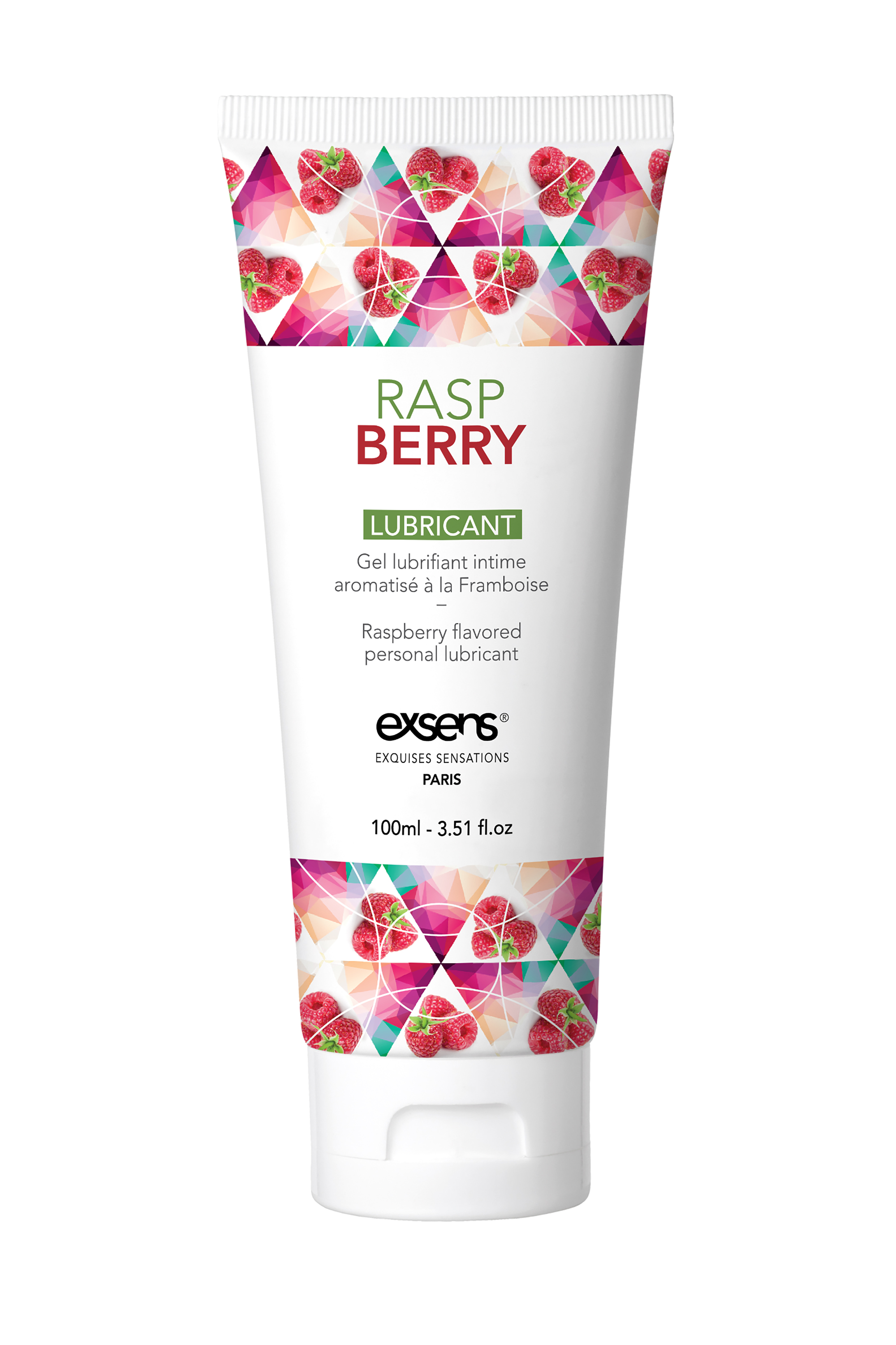 Їстівний лубрикант на водній основі EXSENS LUBRICANT RASPBERRY 100ML