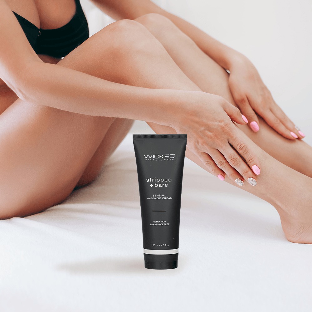 Масажний крем Wicked Sensual Care Stripped & Bare без запаху, 120 мл