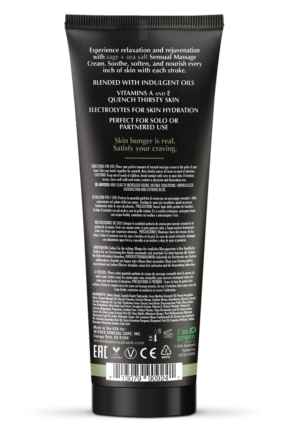 Масажний крем Wicked Orange Blossom Patchouli з ароматом апельсинової квітки та пачулі, 120 мл