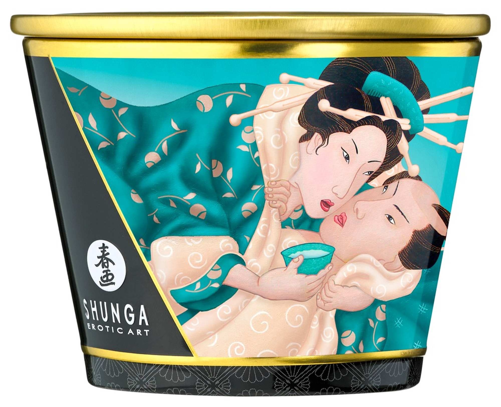 Свічка для масажу Shunga Massage Candle Island Blossoms із квітковим ароматом, 170 мл
