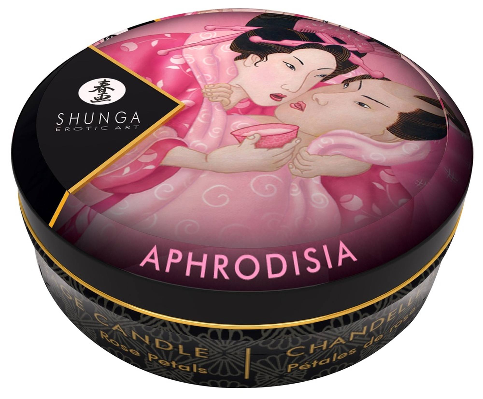 Масажна свічка Shunga Mini Massage Candle Roses з ароматом троянди, 30 мл