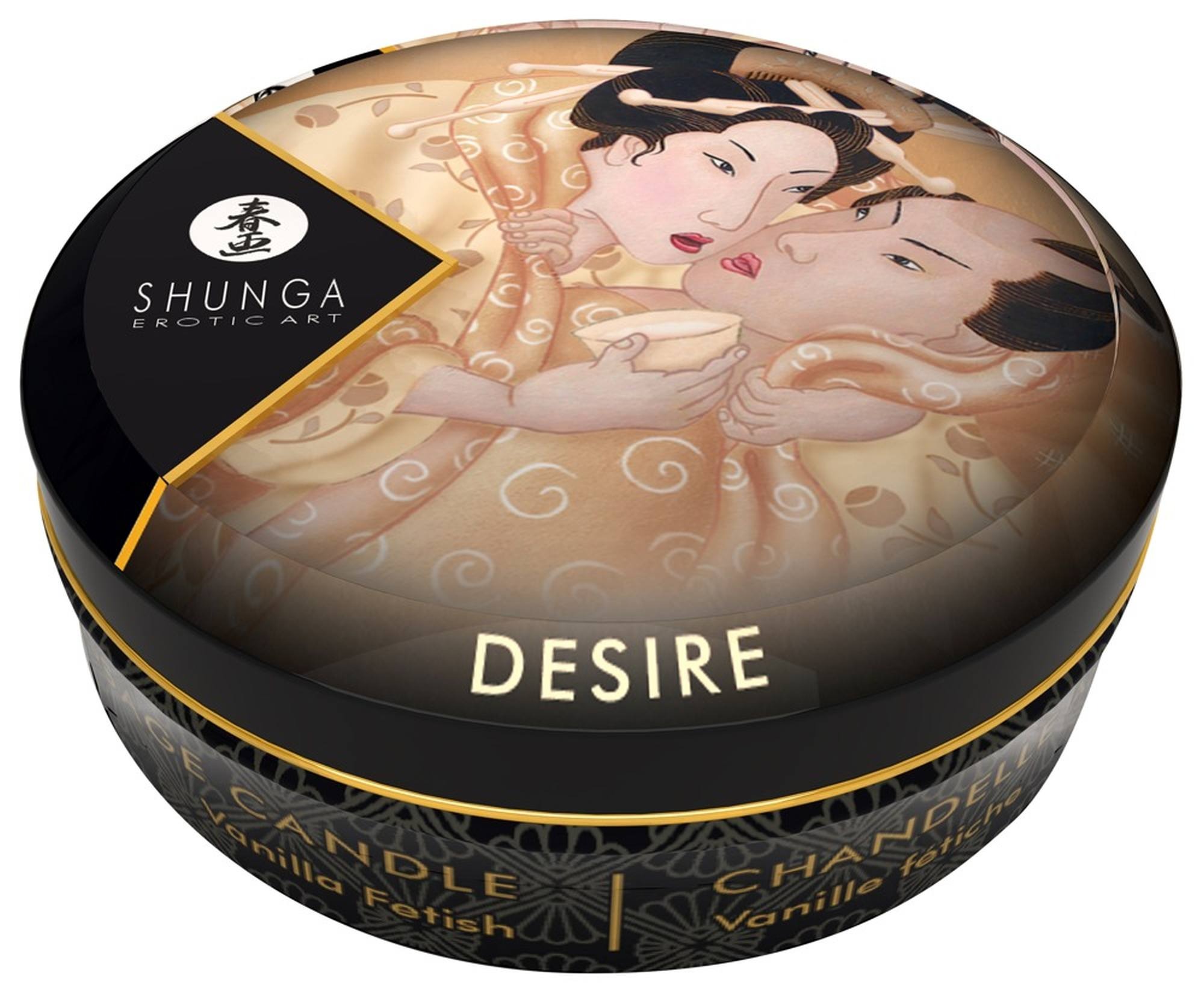 Свічка для масажу Shunga Desire Massage Candle Vanilla з ароматом ванілі, 30 мл