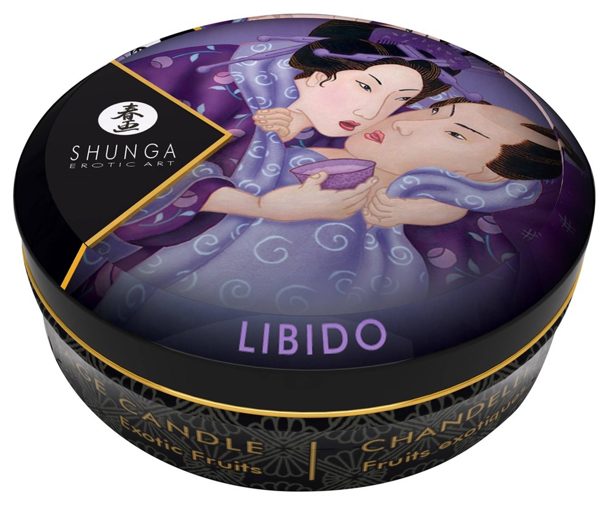 Свеча для массажа Shunga Libido Massage Candle Exotic Fruits c ароматом экзотических фруктов, 30 мл