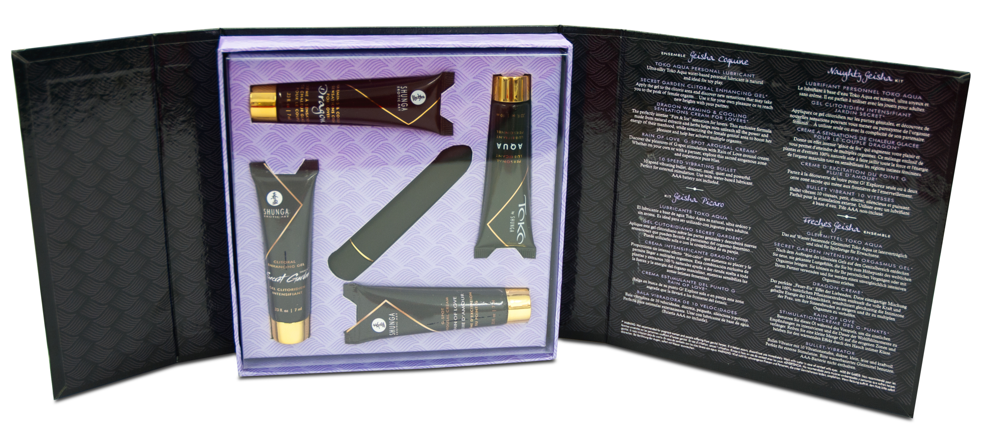 Набір збудливої косметики + віброкуля Shunga NAUGHTY GEISHA COLLECTION 31ML