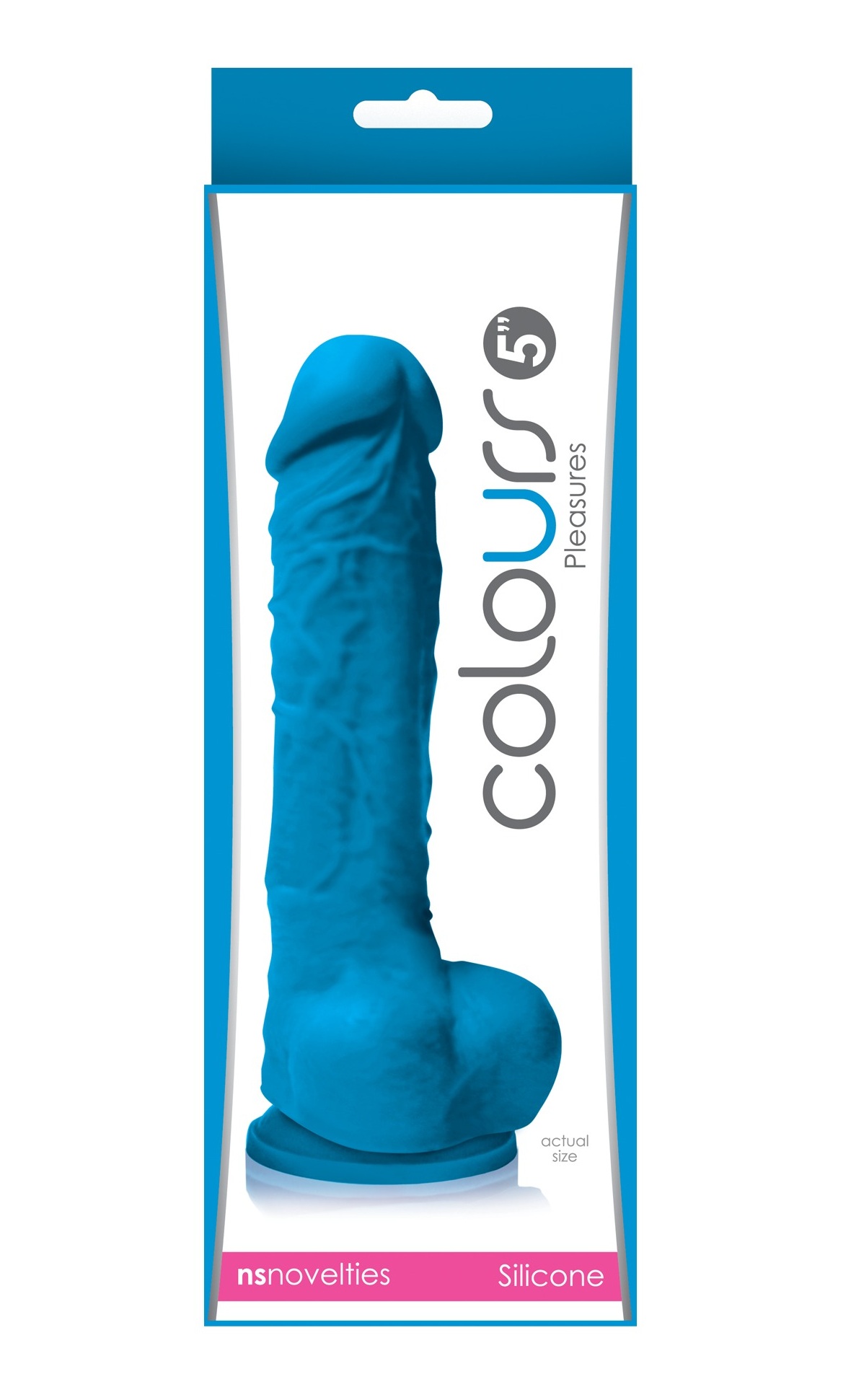 Фаллоимитатор силикон NS Novelties COLOURS PLEASURES 5INCH BLUE