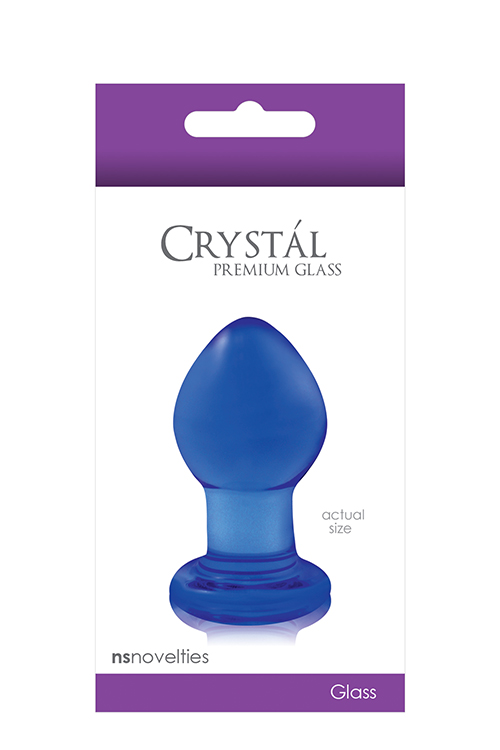 Скляна пробка NS Novelties CRYSTAL SMALL BLUE