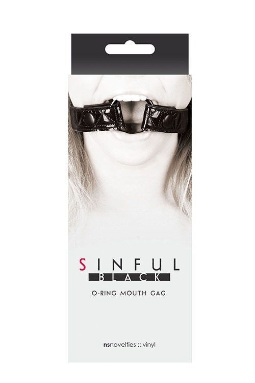 Кляп SINFUL BLACK O-RING MOUTH GAG