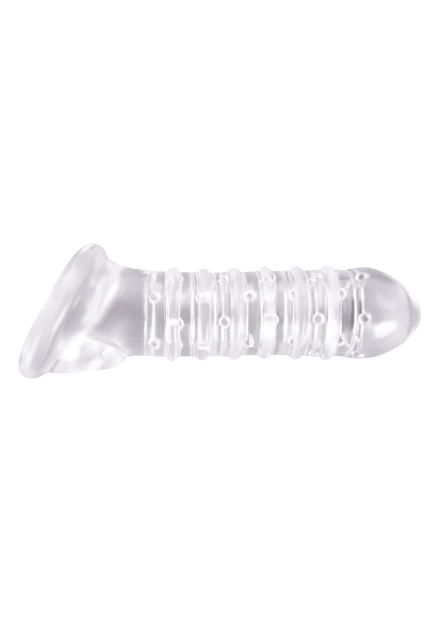 Насадка на пеніс, що подовжує RENEGADE RIBBED EXTENSION CLEAR