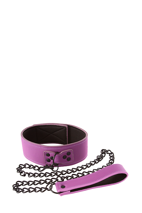 Нашийник NS Novelties LUST BONDAGE COLLAR PURPLE