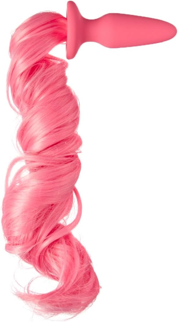 Анальная пробка с хвостом пони, Unicorn Tails, NS Novelties pink