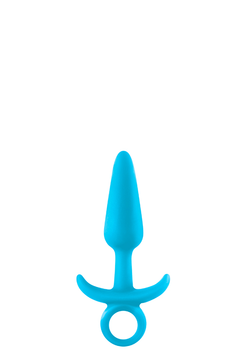 Анальна пробка із кільцем блакитна NS Novelties FIREFLY PRINCE SMALL BLUE