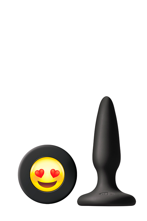 Анальная пробка NS Novelties MOJIS ILY BLACK