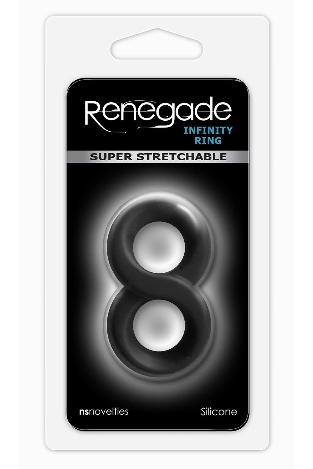 Ерекційне кільце подвійне NS Novelties Renegade Infinity Ring чорне