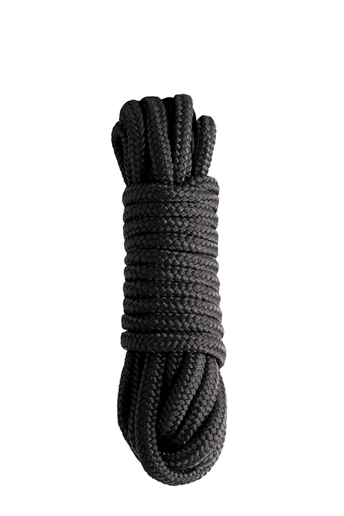 Бондажна мотузка NS Novelties SINFUL NYLON ROPE 25 FT BLACK