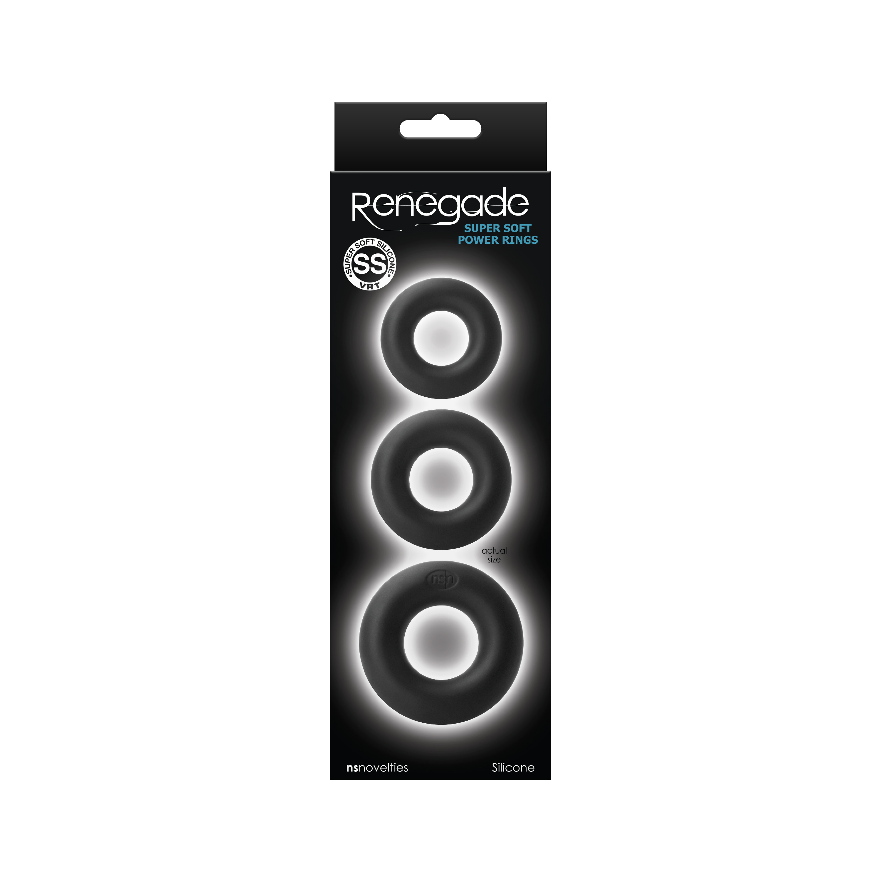 Набір кілець RENEGADE SUPER SOFT POWER RINGS BLACK