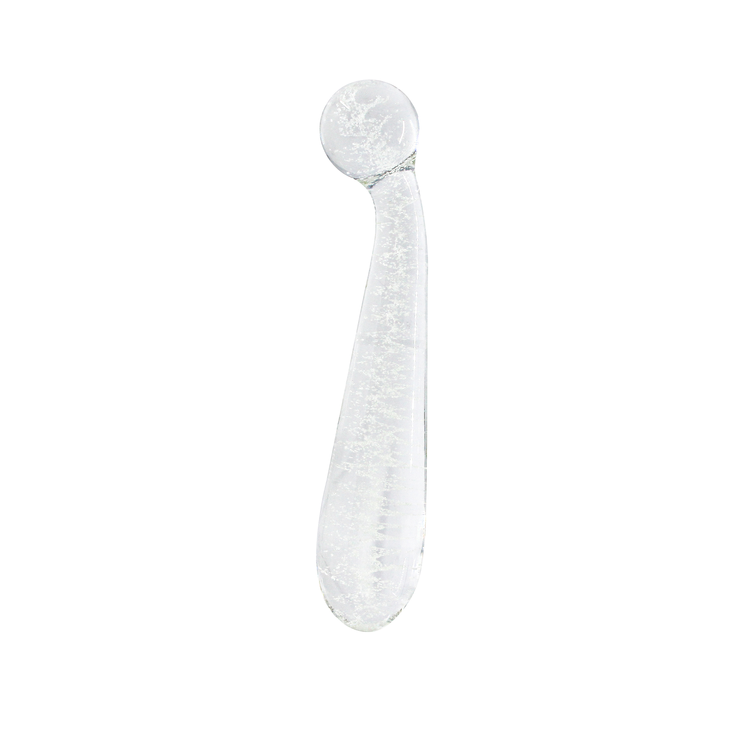 Фаллоимитатор стеклянный светящийся NS Novelties FIREFLY GLASS G SPOT GLOW WAND CLEAR