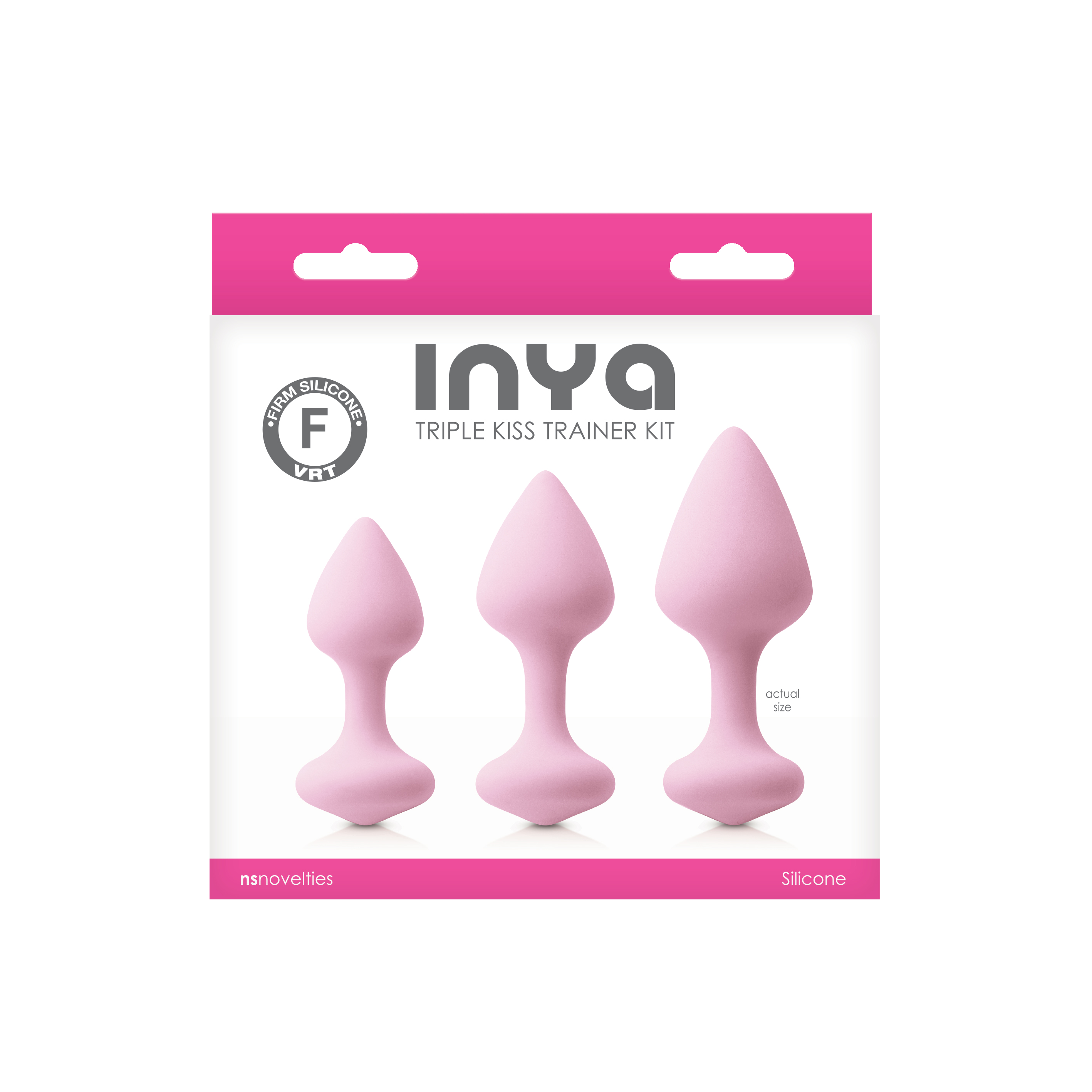 Набір анальних пробок NS Novelties INYA TRIPLE KISS TRAINER KIT PINK