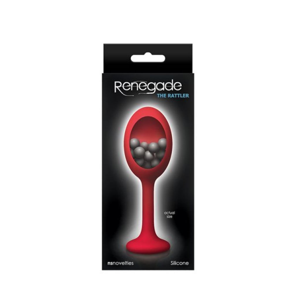Унікальна анальна пробка RENEGADE Rattler RED