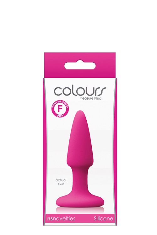 Анальна пробка NSnovelties Colours міні, рожева, 8.9 × 2.4 см