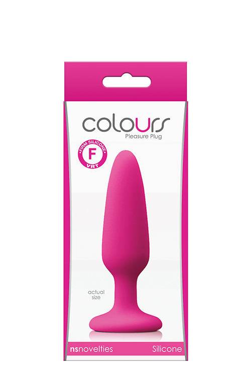 Анальний корок силікон NS Novelties COLOURS PLEASURES SMALL PLUG PINK