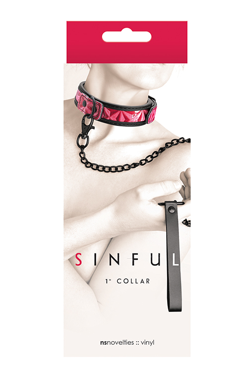 Нашийник з повідцем NS Novelties Sinful Collar and Leash