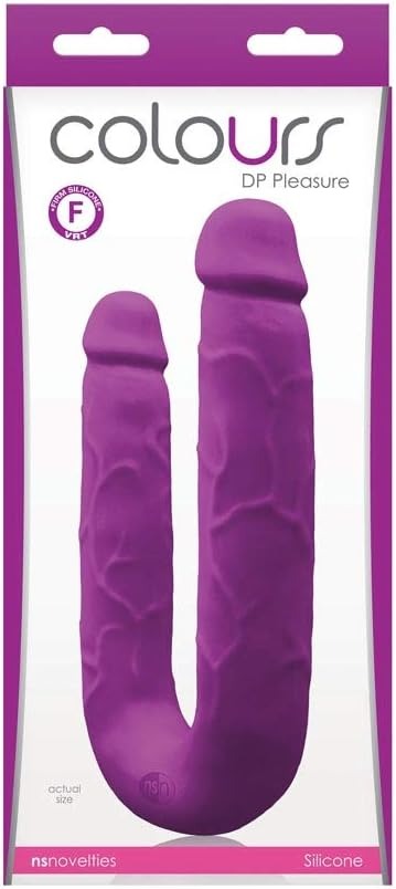 Двойной фаллоимитатор COLOURS DP PLEASURES PURPLE