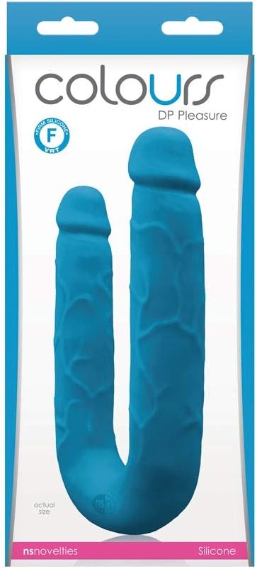Подвійний фалоімітатор COLOURS DP PLEASURES BLUE