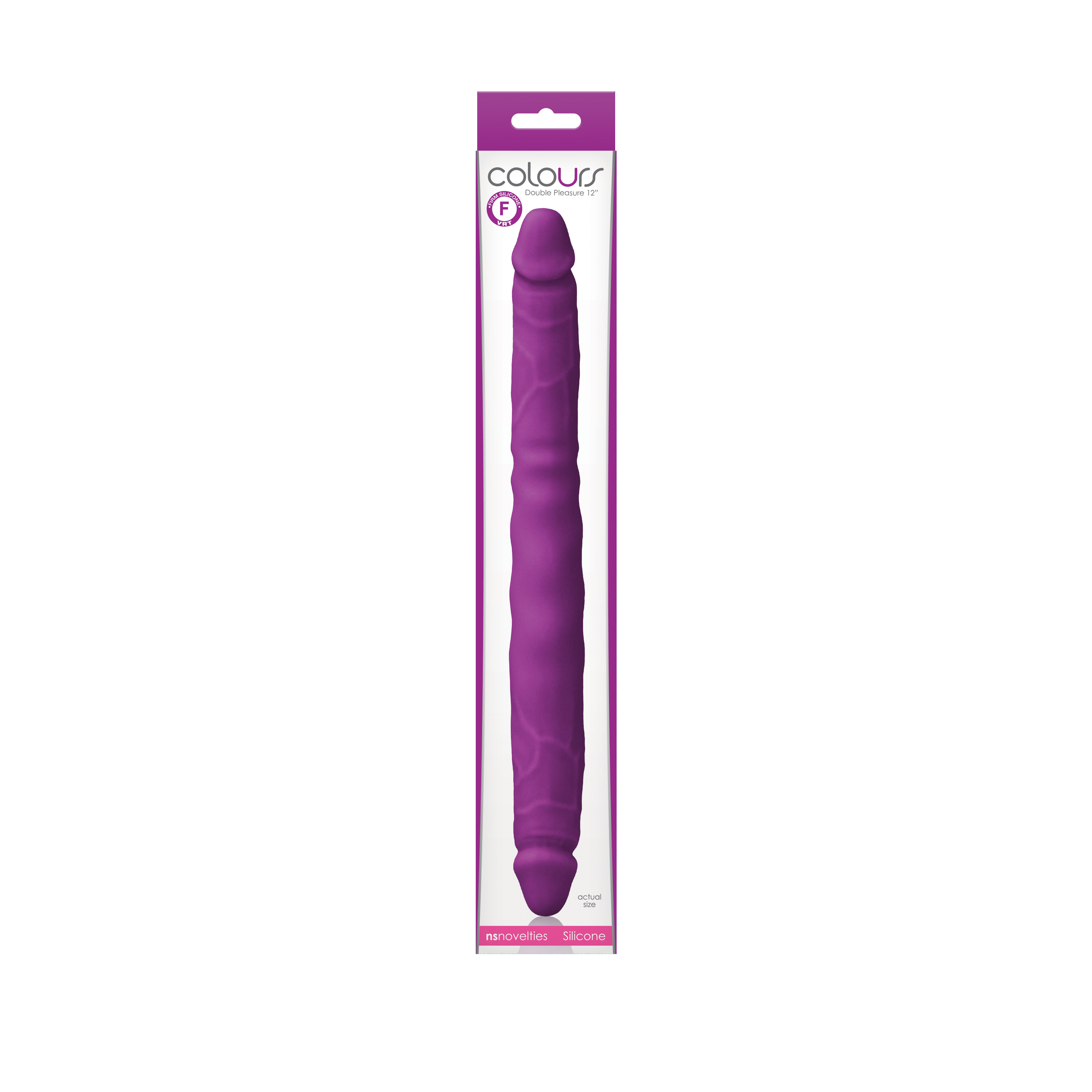 Фалоімітатор подвійний COLOURS DOUBLE PLEASURES PURPLE