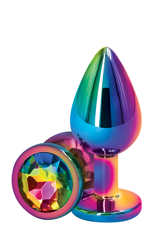 Райдужна анальна пробка REAR ASSETS RAINBOW, m