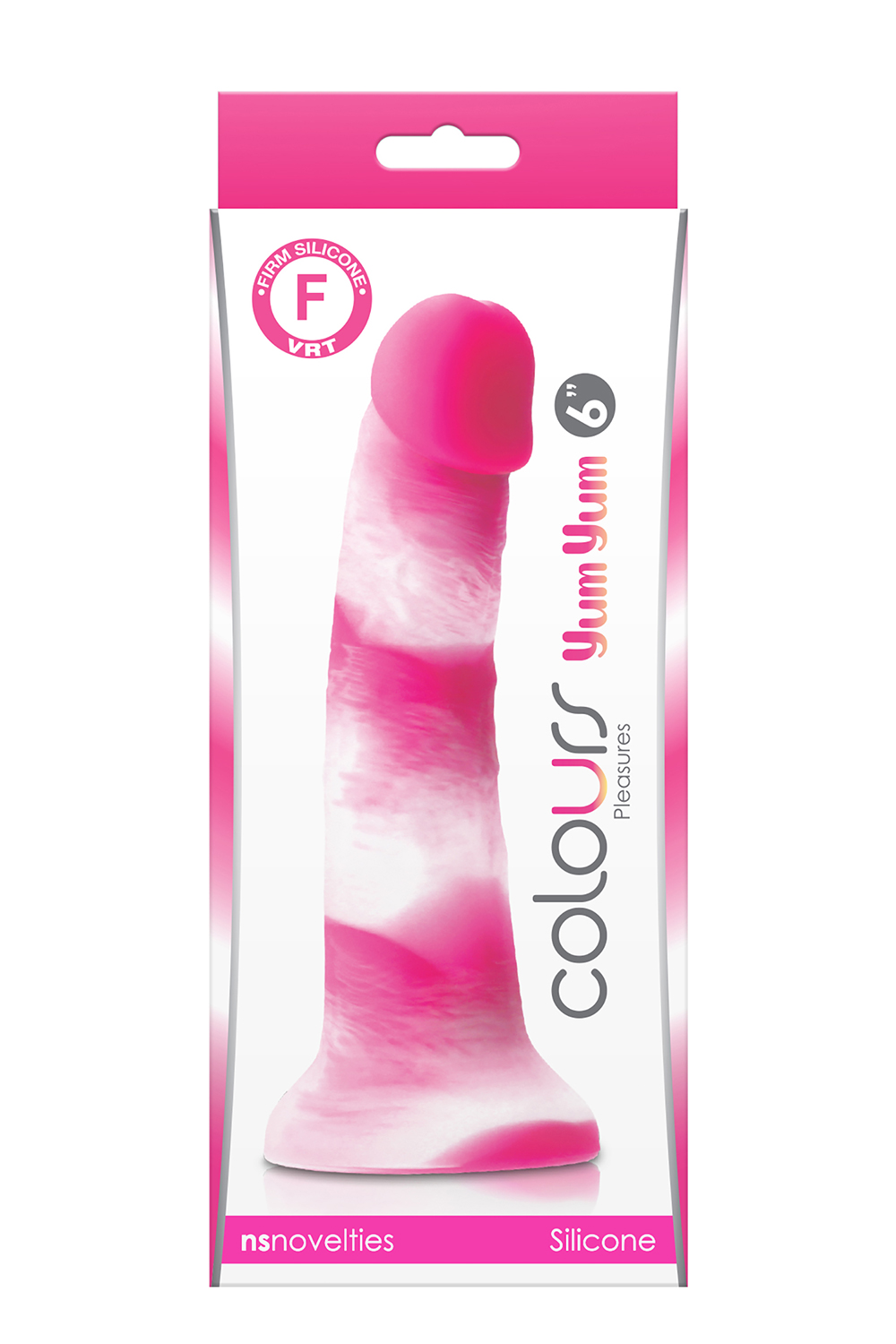 Фалоімітатор силікон NS Novelties COLOURS PLEASURES YUM 6