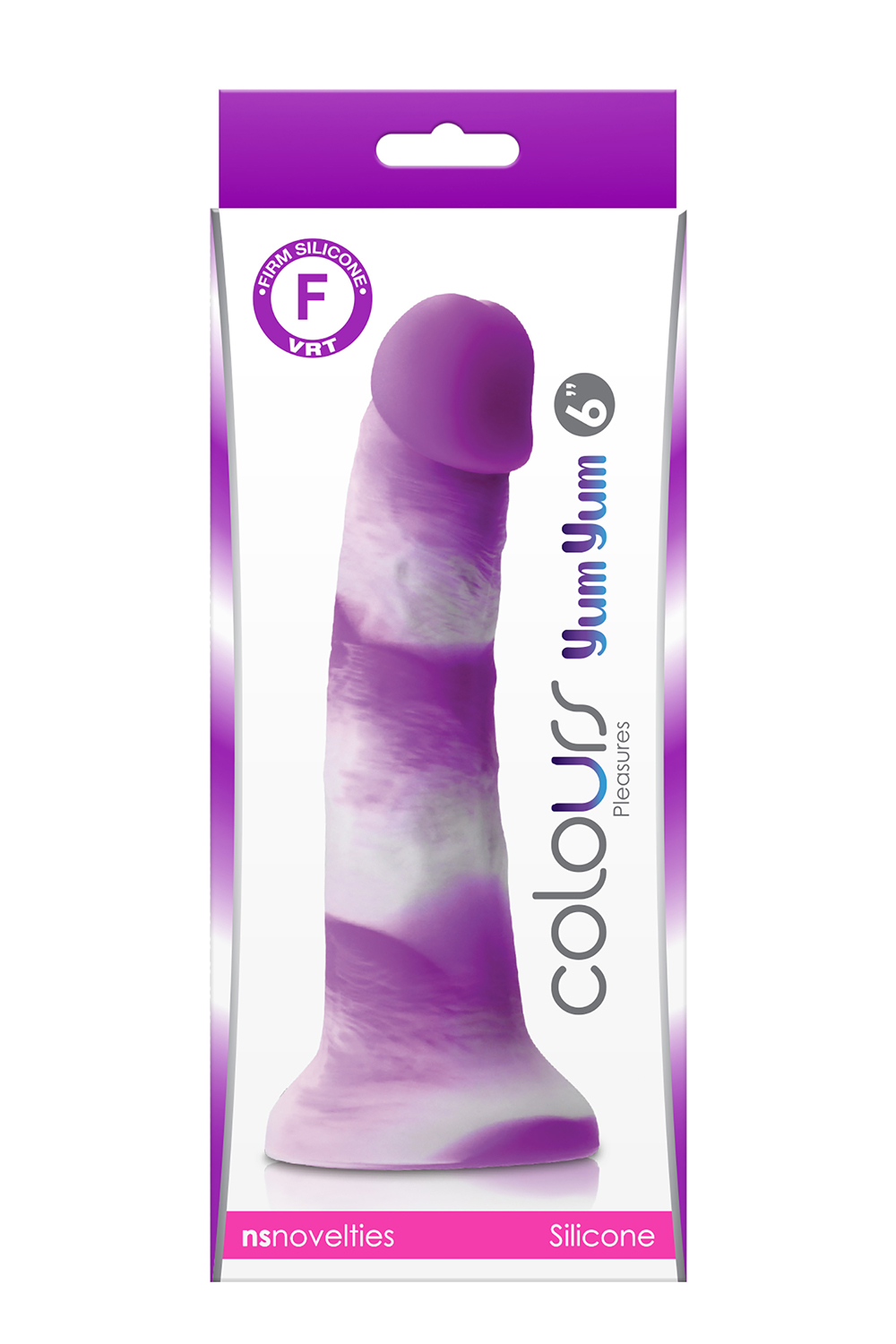 Фалоімітатор силікон NS Novelties COLOURS PLEASURES YUM 6