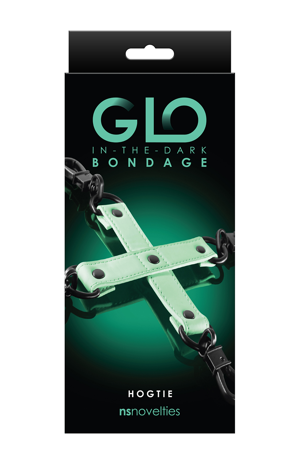 Система фіксації NS Novelties GLO BONDAGE HOG TIE, що світиться