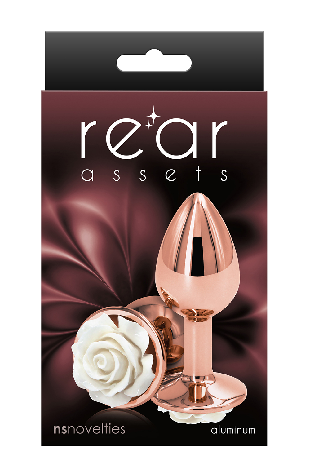 Анальний плаг NS Novelties REAR ASSETS ROSE SMALL WHITE