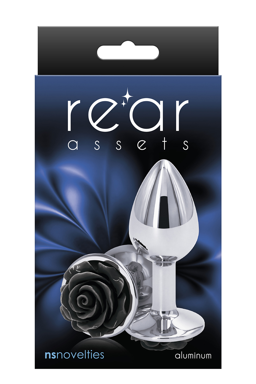 Анальний корок NS Novelties REAR ASSETS ROSE SMALL BLACK