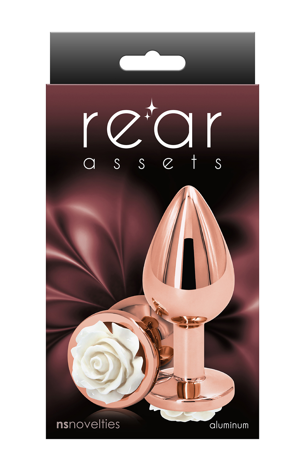 Анальний плаг NS Novelties REAR ASSETS ROSE MEDIUM WHITE