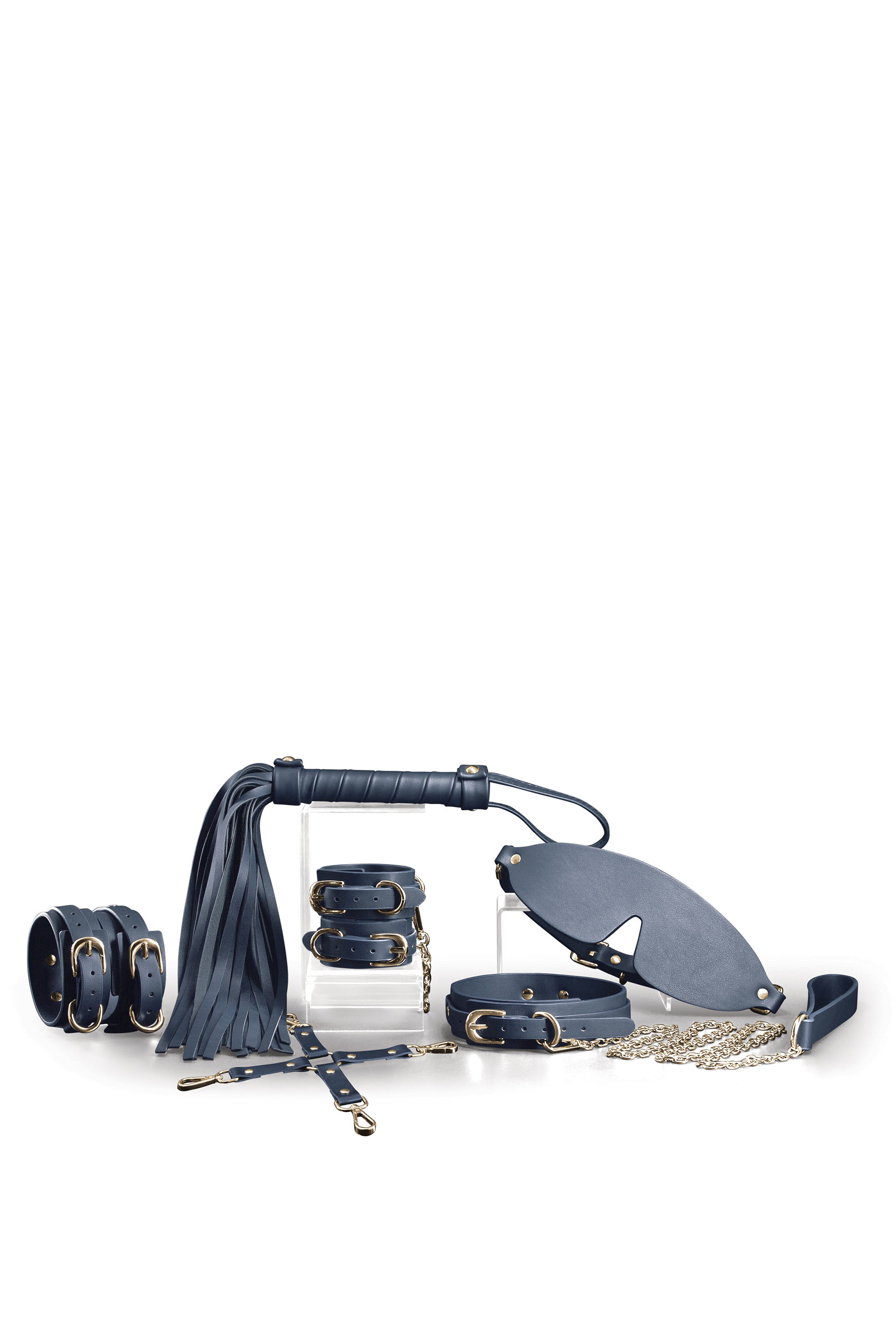 Набор для BDSM 6 предметов BONDAGE COUTURE 6 PIECE KIT BLUE
