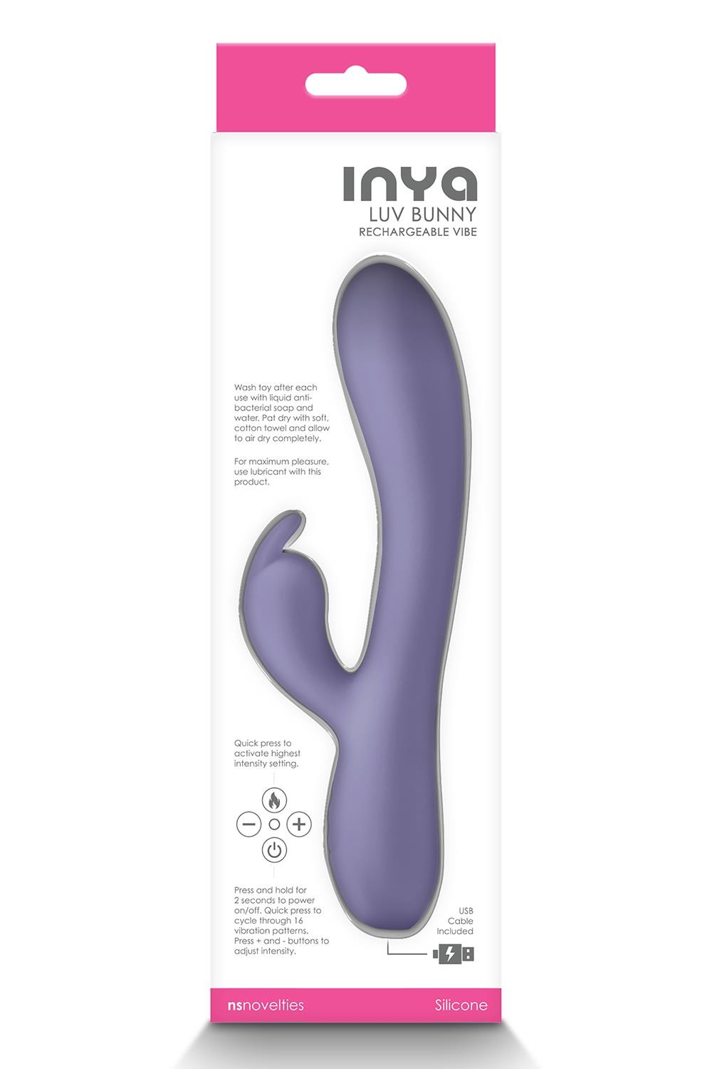 Вібратор кролик NS Novelties INYA LUV BUNNY PURPLE