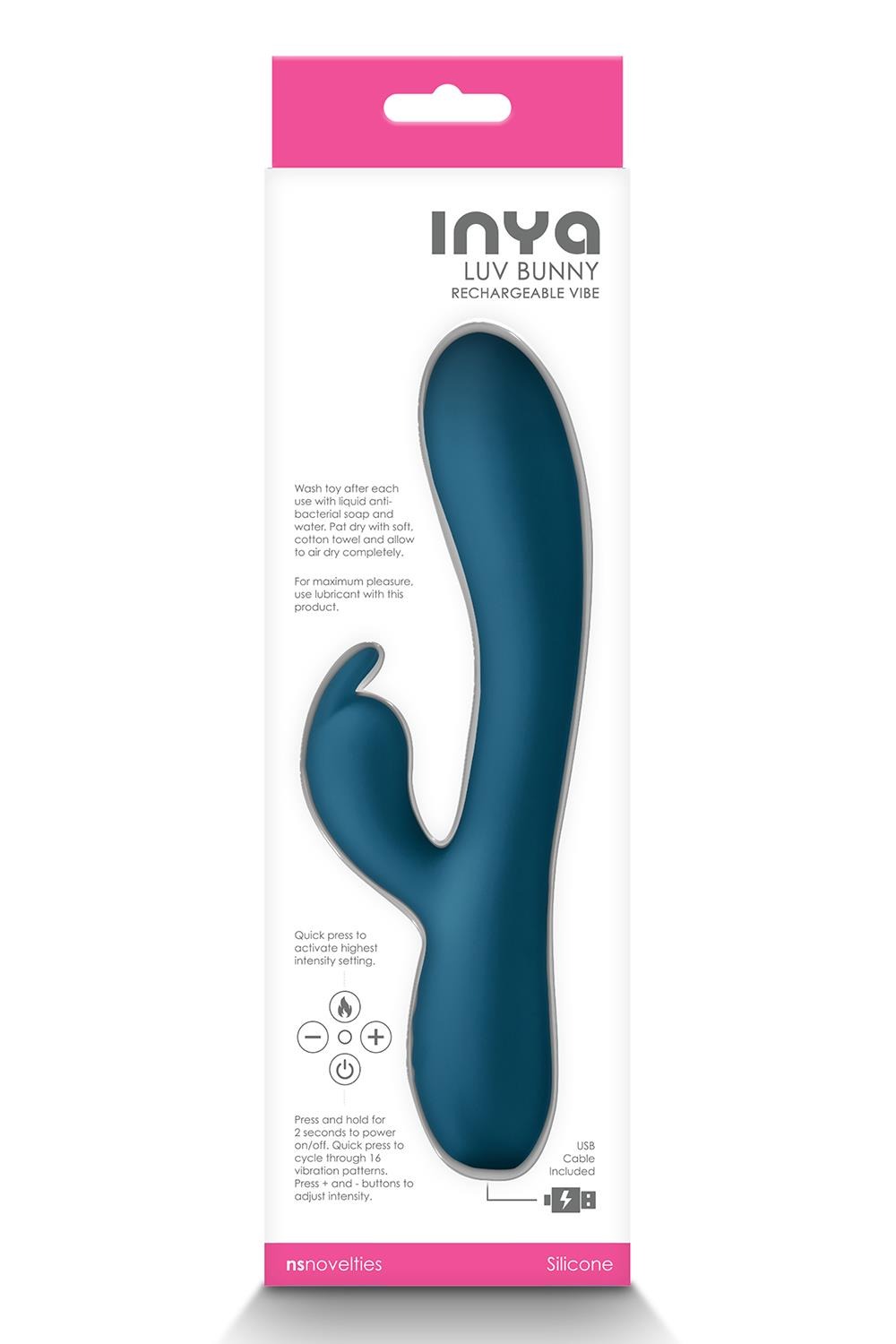 Вібратор кролик NS Novelties INYA LUV BUNNY DARK TEAL